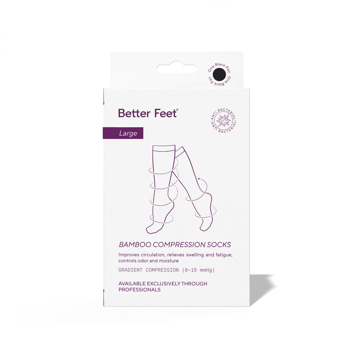 Better Feet® Bamboo compression socks - Large (43-50)